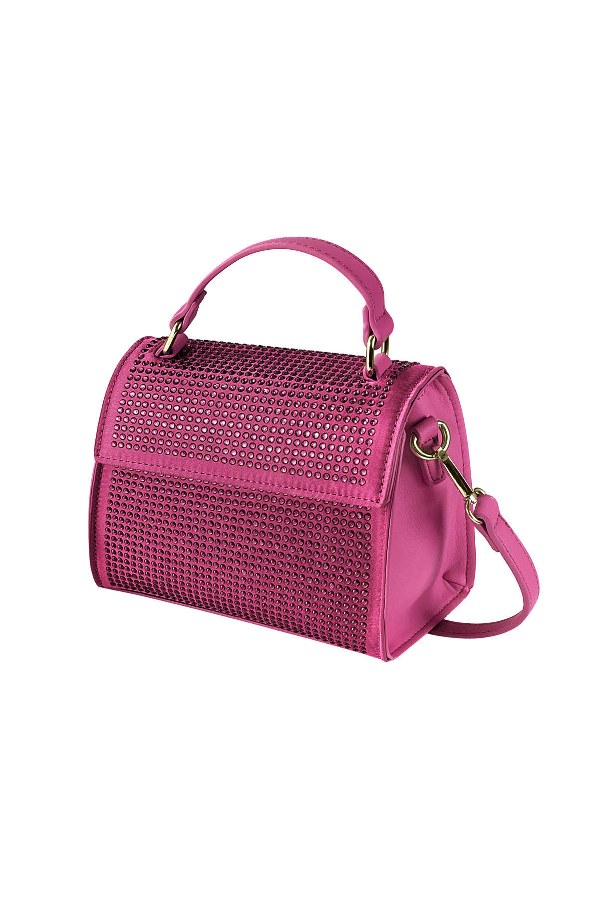 Handbag strass - fuchsia PU 2