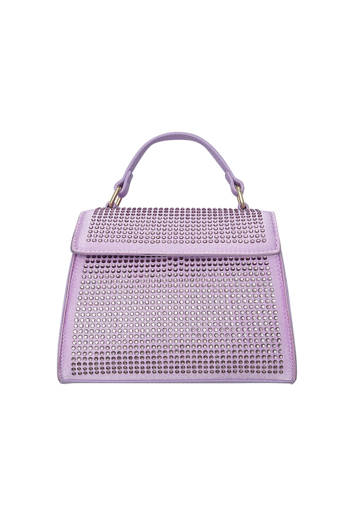 Handbag strass - lilac PU