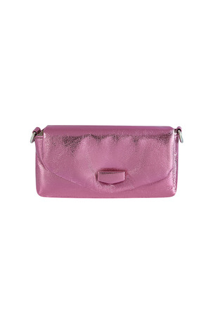 Bag metallic small - pink PU h5 