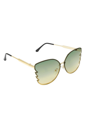Sonnenbrille Flammendetail Grün h5 