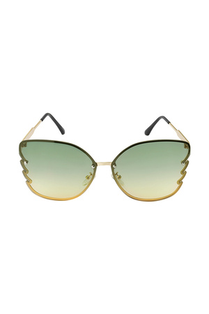 Sunglasses Flames Detail Green h5 Picture3