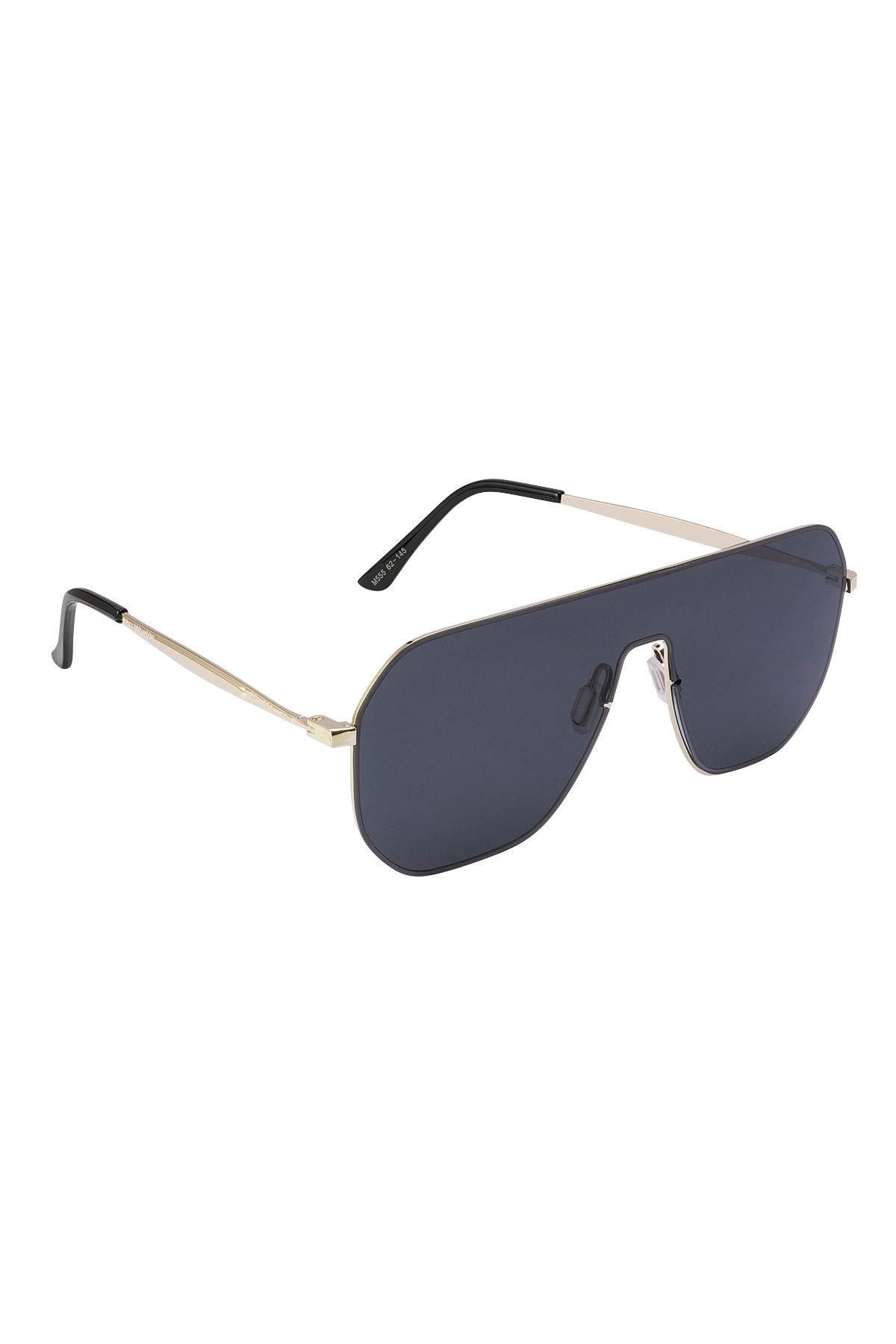 Lunettes de soleil Big Glasses Noir Or