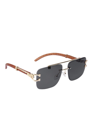 Sunglasses Wooden Details Leopard Transparent h5 Picture2