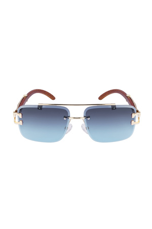 Sunglasses Wooden Details Leopard Blue h5 Picture2