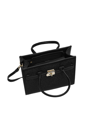 Handbag lock rhinestone - black h5 Picture7
