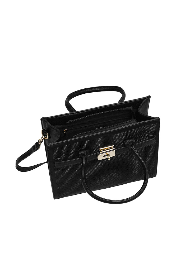 Handbag lock rhinestone - black Picture7