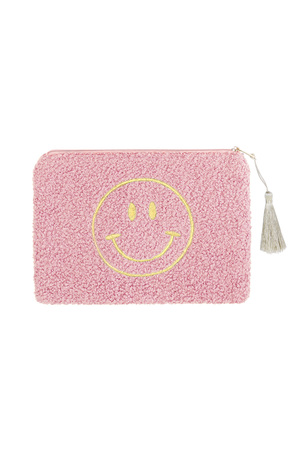 Make-up bag teddy smiley - pink h5 