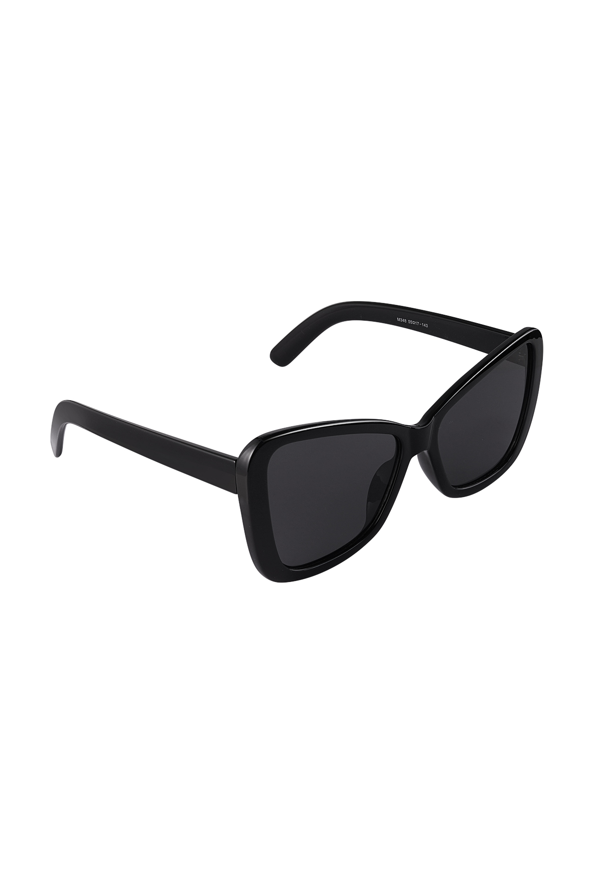 Gafas de sol ojo de gato simple - negro