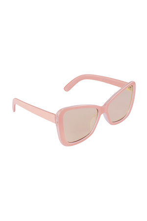 Sunglasses cat eye simple - pink h5 