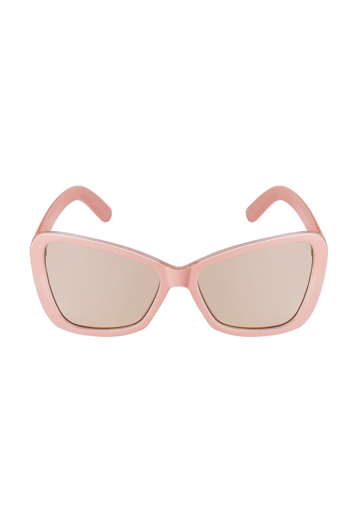 Sonnenbrille Cat Eye schlicht - rosa Bild3