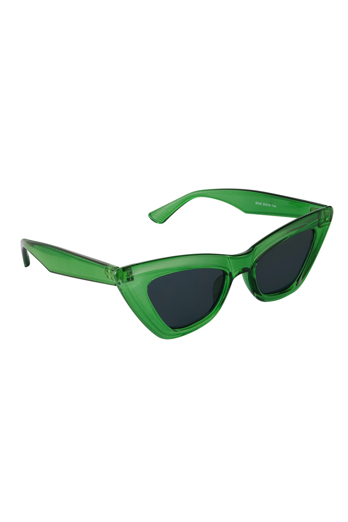 Sunglasses cat eye trendy - green 
