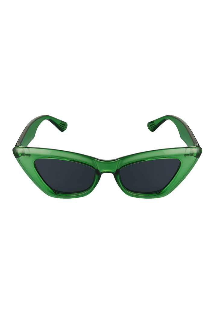 Zonnebril cat eye trendy - groen Afbeelding3