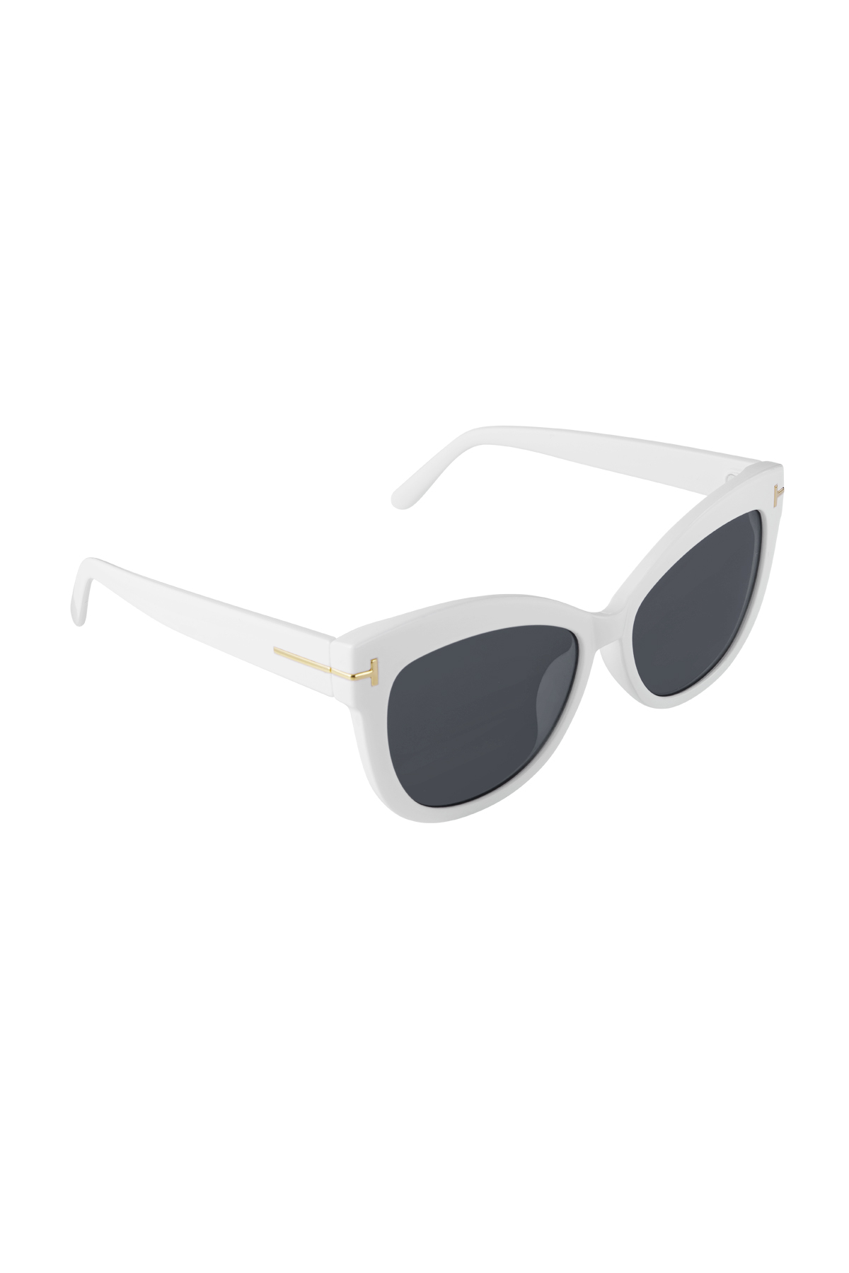 Sonnenbrille Katzenauge - weiß