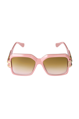 Coole Sonnenbrille mit Rahmen – rosa h5 Bild3
