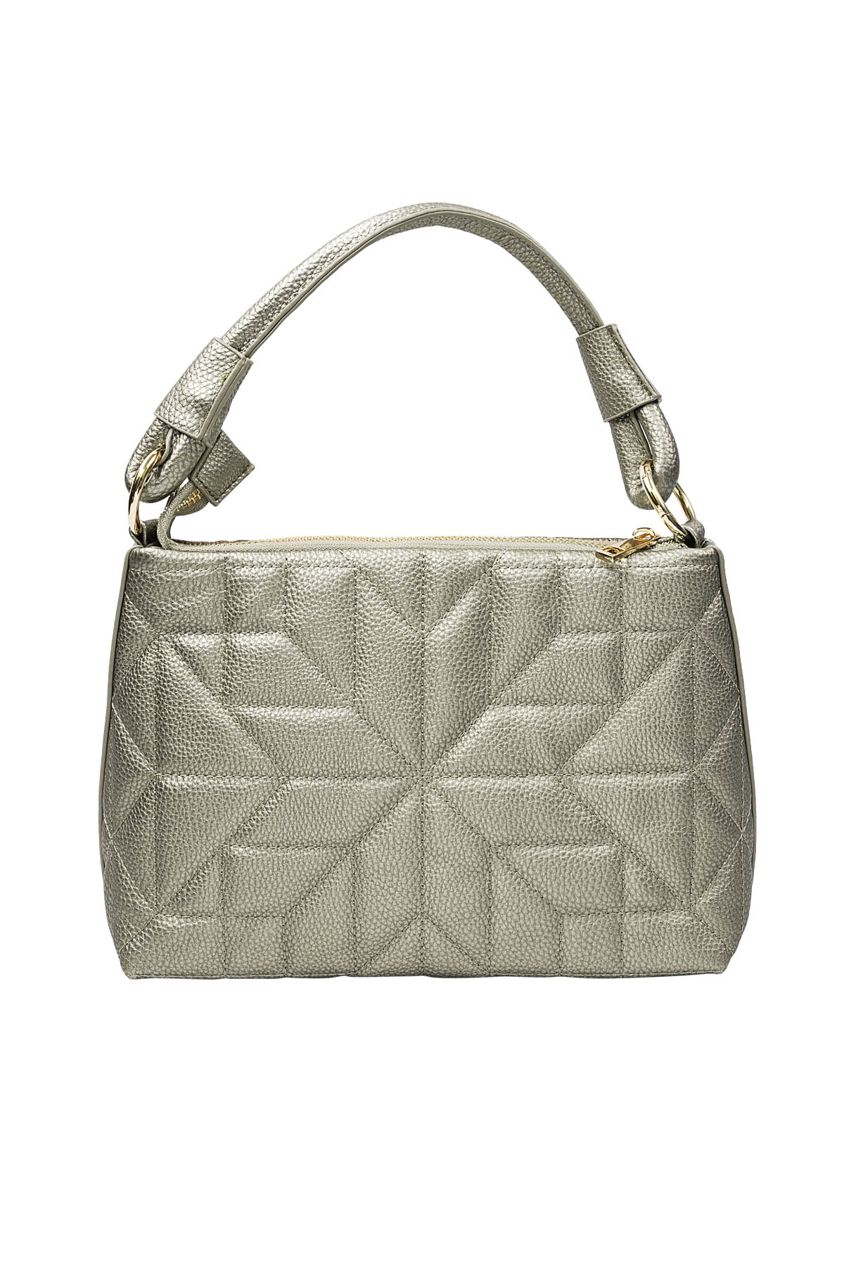 Stitched handbag grey 