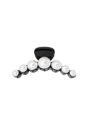 Hair clip pearls - black h5 