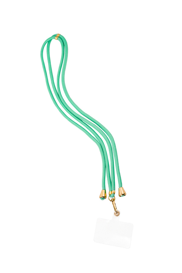 Telephone cord subtle print - turquoise