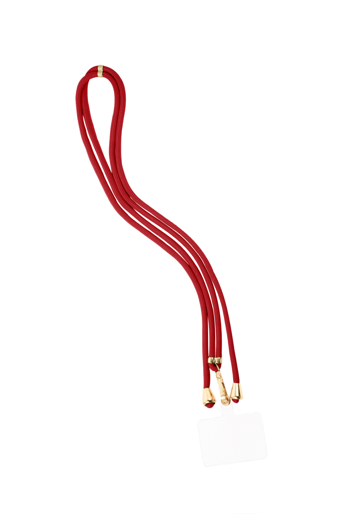 Cable telefónico con estampado sutil - rojo vino h5 