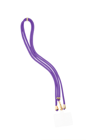 Cable telefónico con estampado sutil - violeta h5 