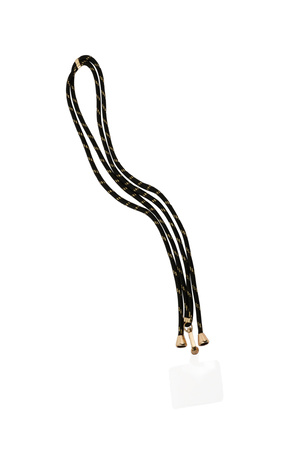 Estampado de cable telefónico - negro/dorado h5 