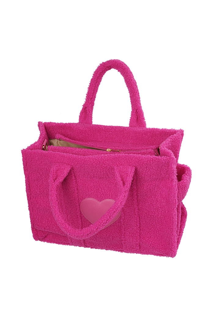 Shopper Teddy con corazón - rosa Imagen6