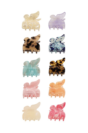 Haarspangenbox in Schmetterlingsform – mehrfarbig h5 