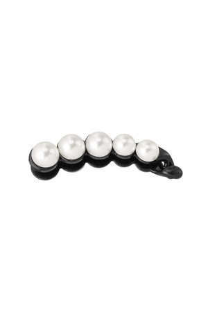 Hair clip pearls black h5 