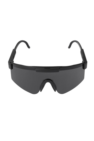 Sonnenbrille mit schwarzen Gläsern – schwarz h5 Bild6