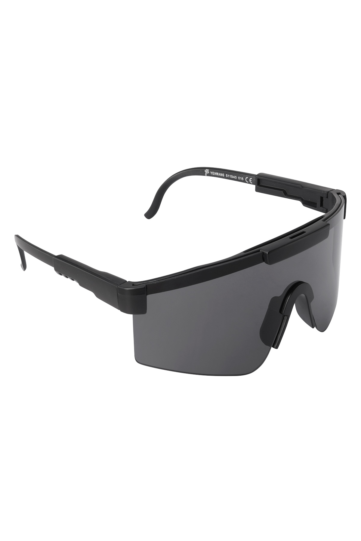 Sonnenbrille mit schwarzen Gläsern – schwarz