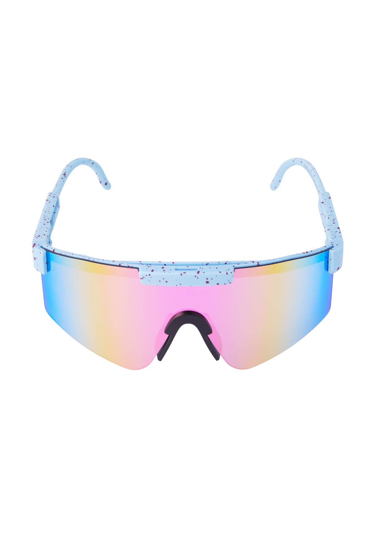 Güneş gözlüğü baskılı renkli lensler - mavi h5 Resim6