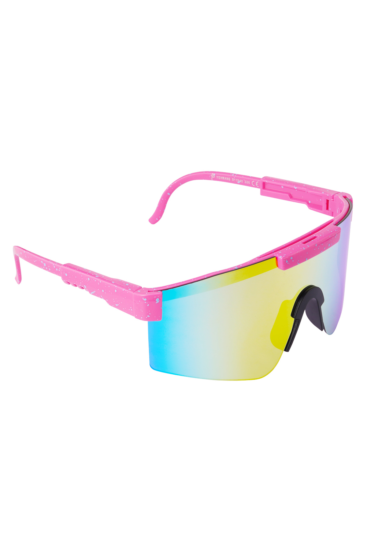 Sonnenbrille mit farbigen Gläsern bedruckt – rosa