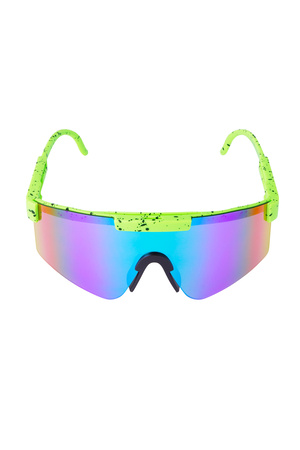 Sonnenbrille mit farbigen Gläsern – grün h5 Bild6