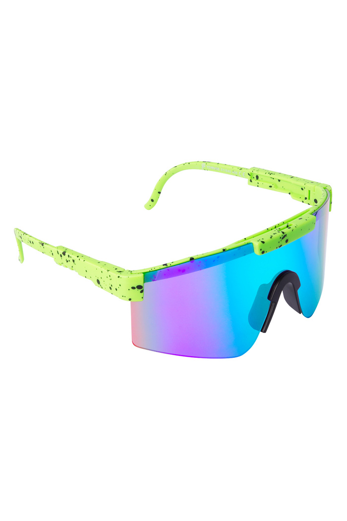 Sonnenbrille mit farbigen Gläsern – grün 