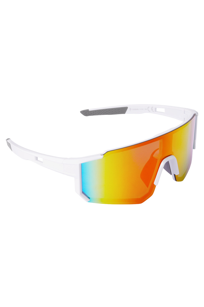 Sonnenbrille Zukunft - weiß/grau/farbig 