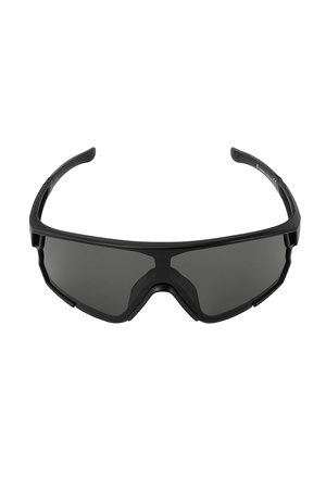 Sonnenbrille mit schwarzen Gläsern – schwarz h5 Bild6