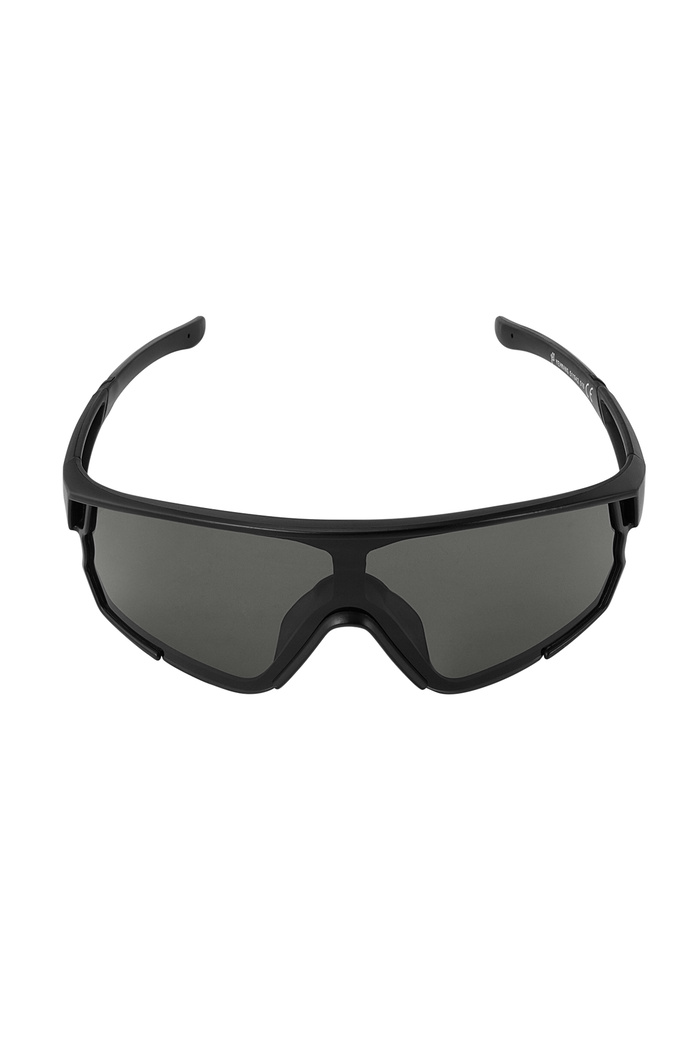 Sonnenbrille mit schwarzen Gläsern – schwarz Bild6