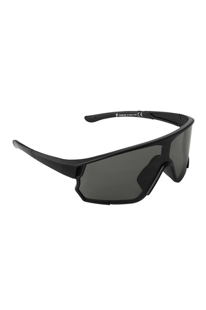 Zonnebril zwarte glazen - zwart h5 