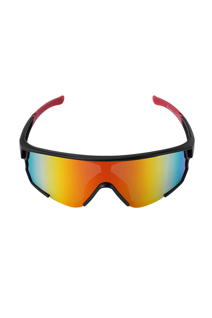 Gafas de sol con lentes de colores - negro/rojo Imagen6