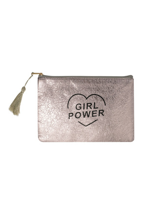 Make-up bag metallic girl power - gold h5 Picture3
