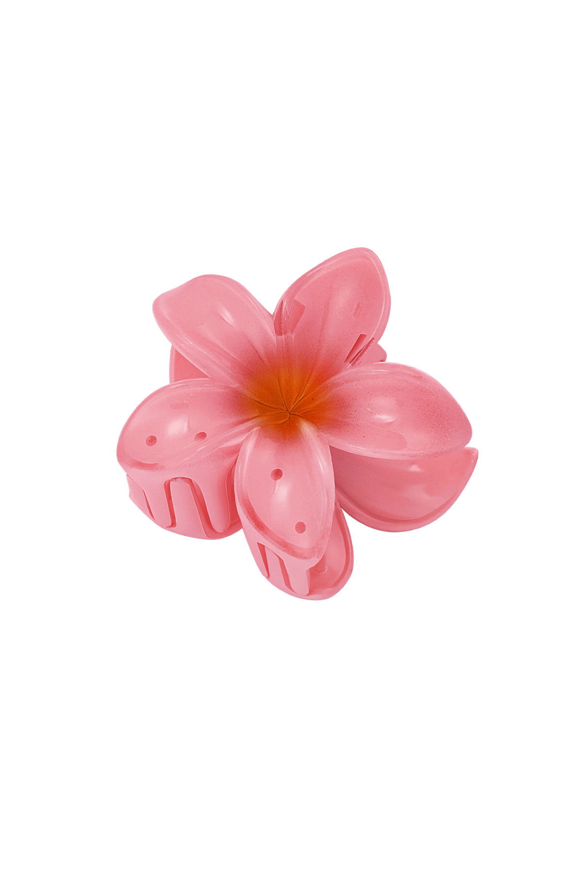 Hair clip with gradient flower Hawaii love - red 