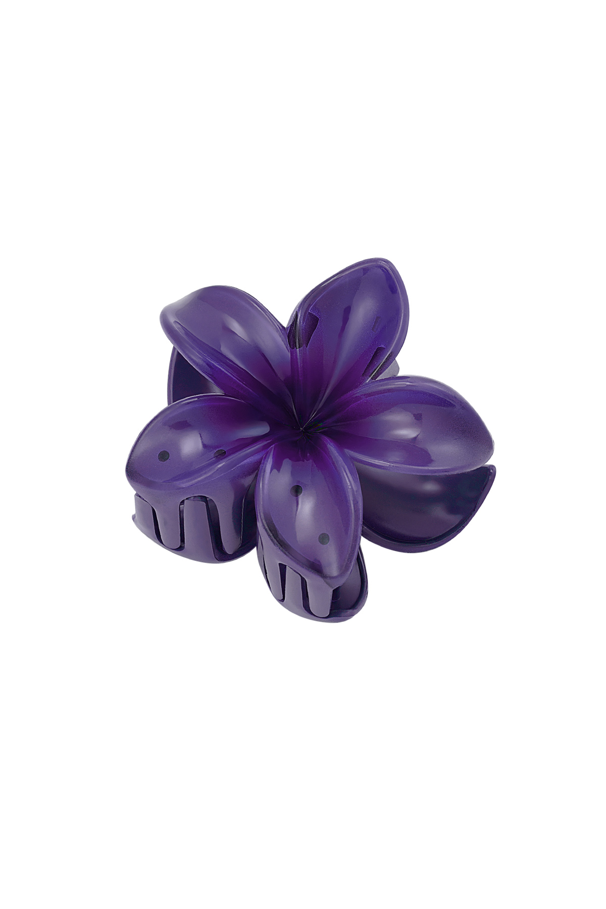 Hair clip with gradient flower Hawaii love - purple h5 