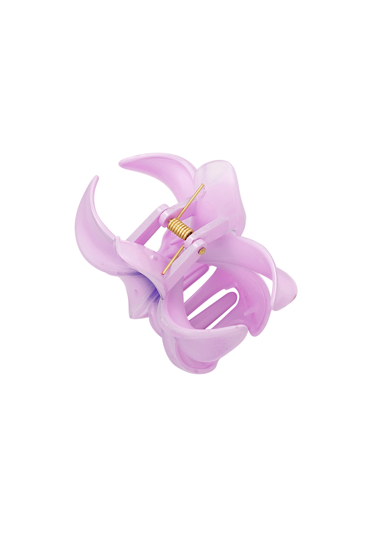Fermaglio per capelli con fiore sfumato Hawaii Love - rosa viola h5 Immagine4