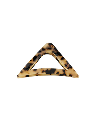 Triangle hair clip - beige h5 