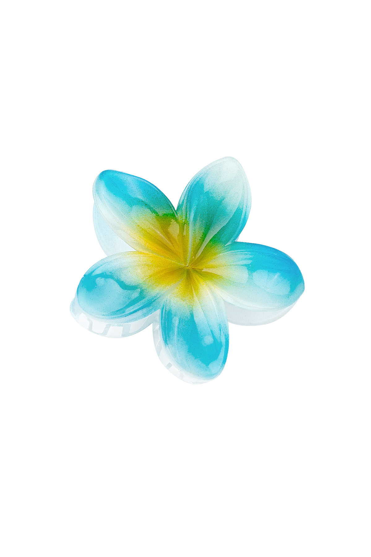 Hair clip Hawaii flower - blue 