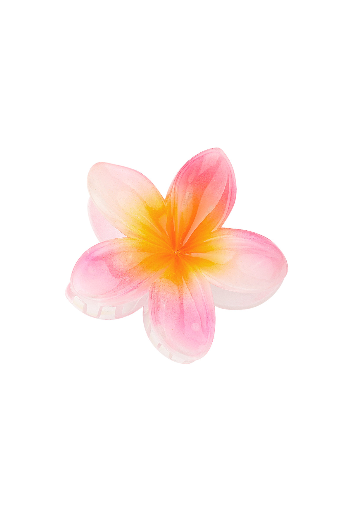 Saç tokası Hawaii çiçeği - pembe h5 