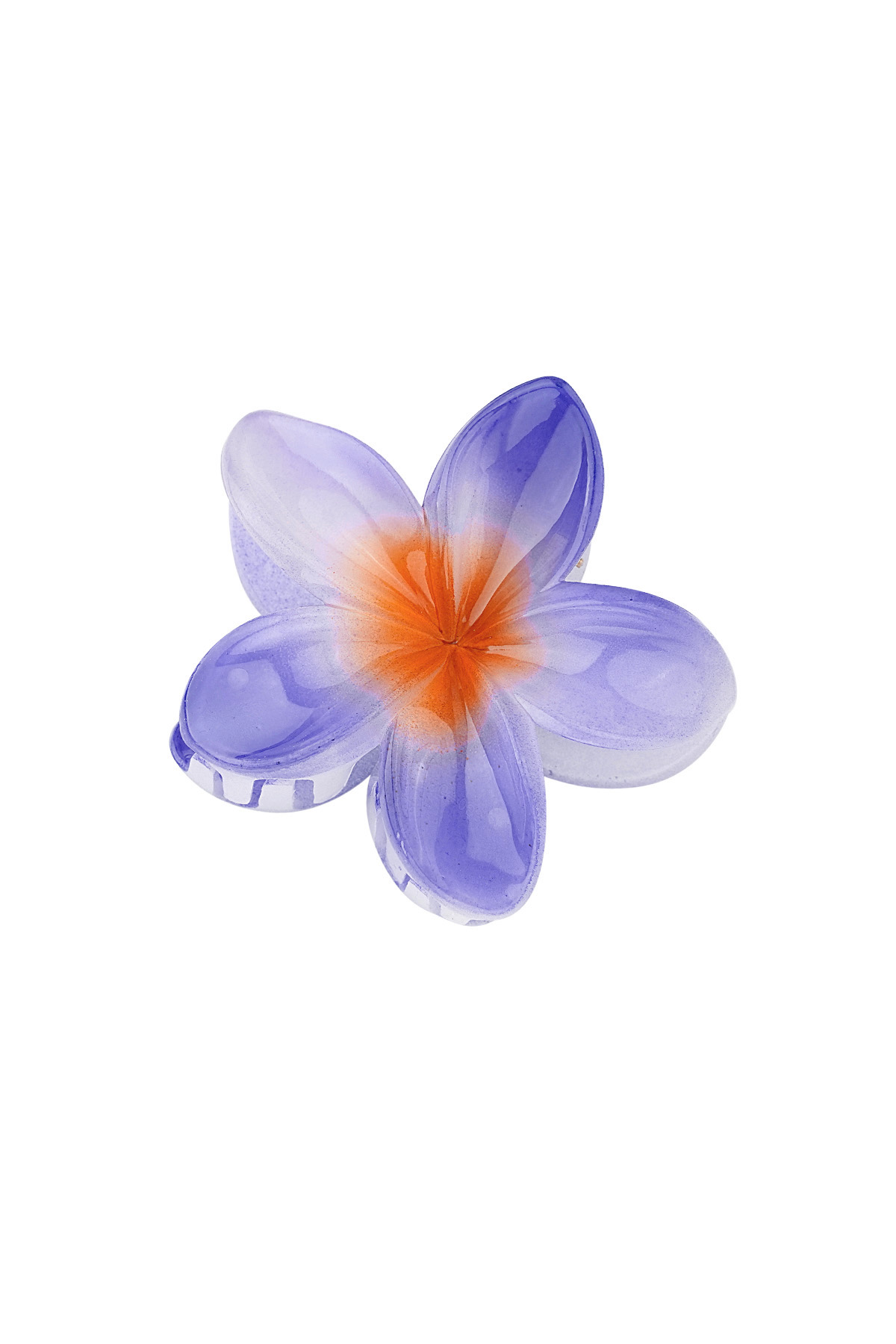 Hair clip Hawaii flower - purple