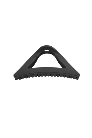 Hair clip matte triangle - black h5 