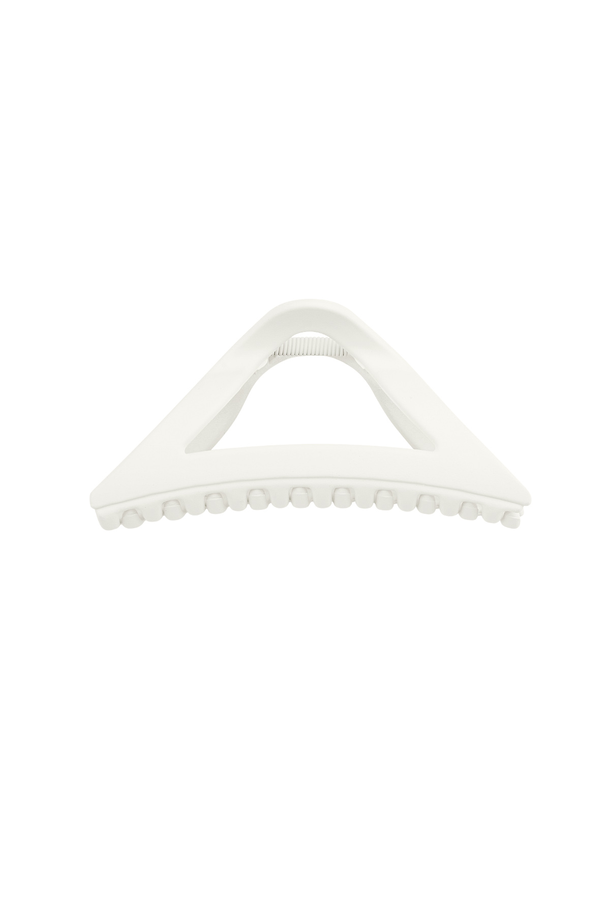 Hair clip matte triangle - off-white