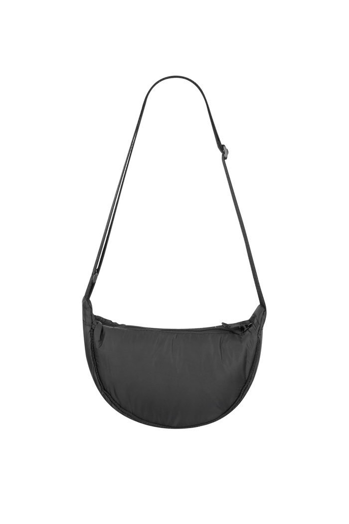 Shoulder bag half moon - black 