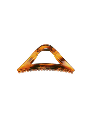 Hair clip summer triangle - brown h5 